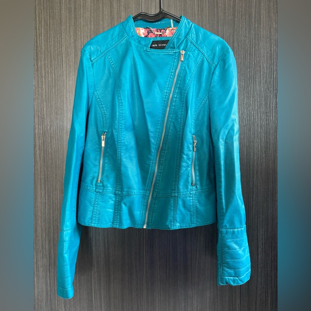 Faux leather jacket
